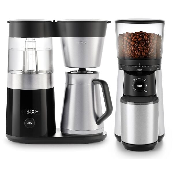9-Cup Coffee Maker & Conical Burr Coffee Grinder Bundle D0