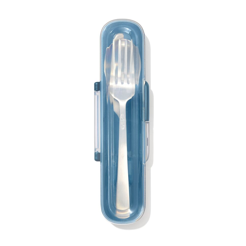 Prep & Go Stainless Steel Utensils With Case - Ocean Blue Q3