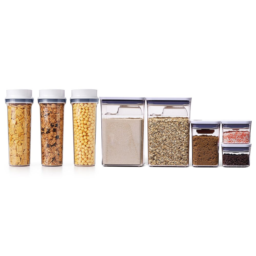 3 Piece Cereal Dispenser Set & 8-Piece POP Container Baking Set Bundle F3
