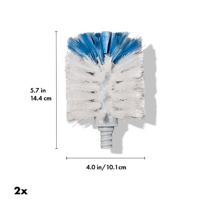 Stainless Steel Bottle Brush Refill - 2 Pack F1