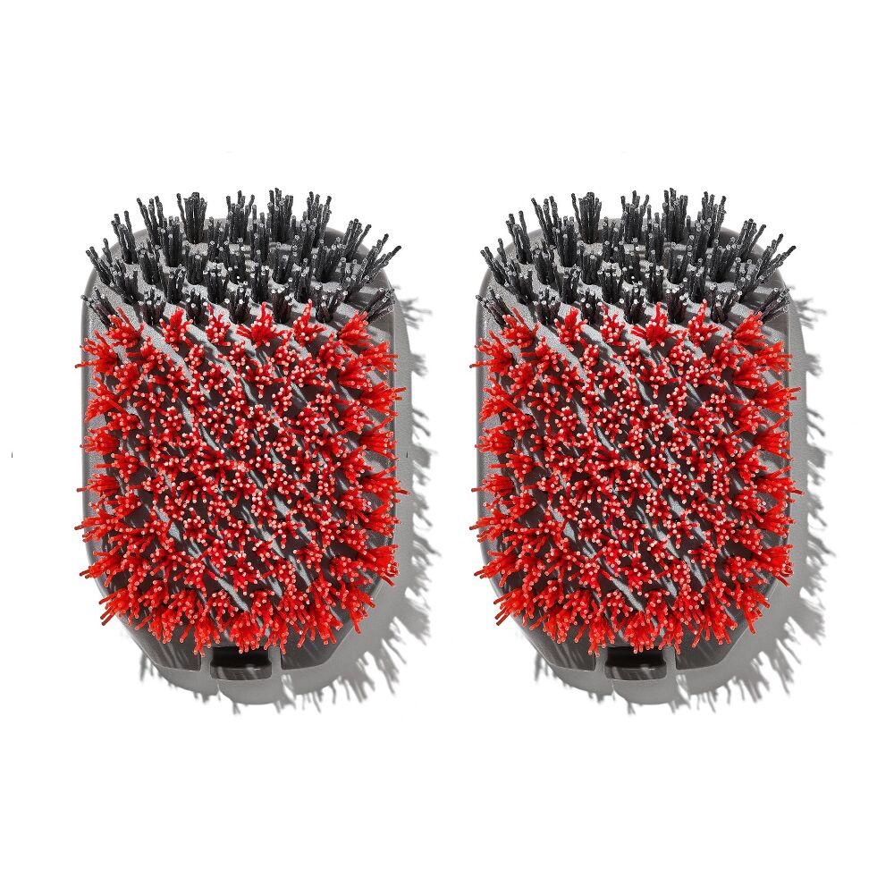 Outdoor Nylon Grill Brush Set of 2 Replacement Heads S8
