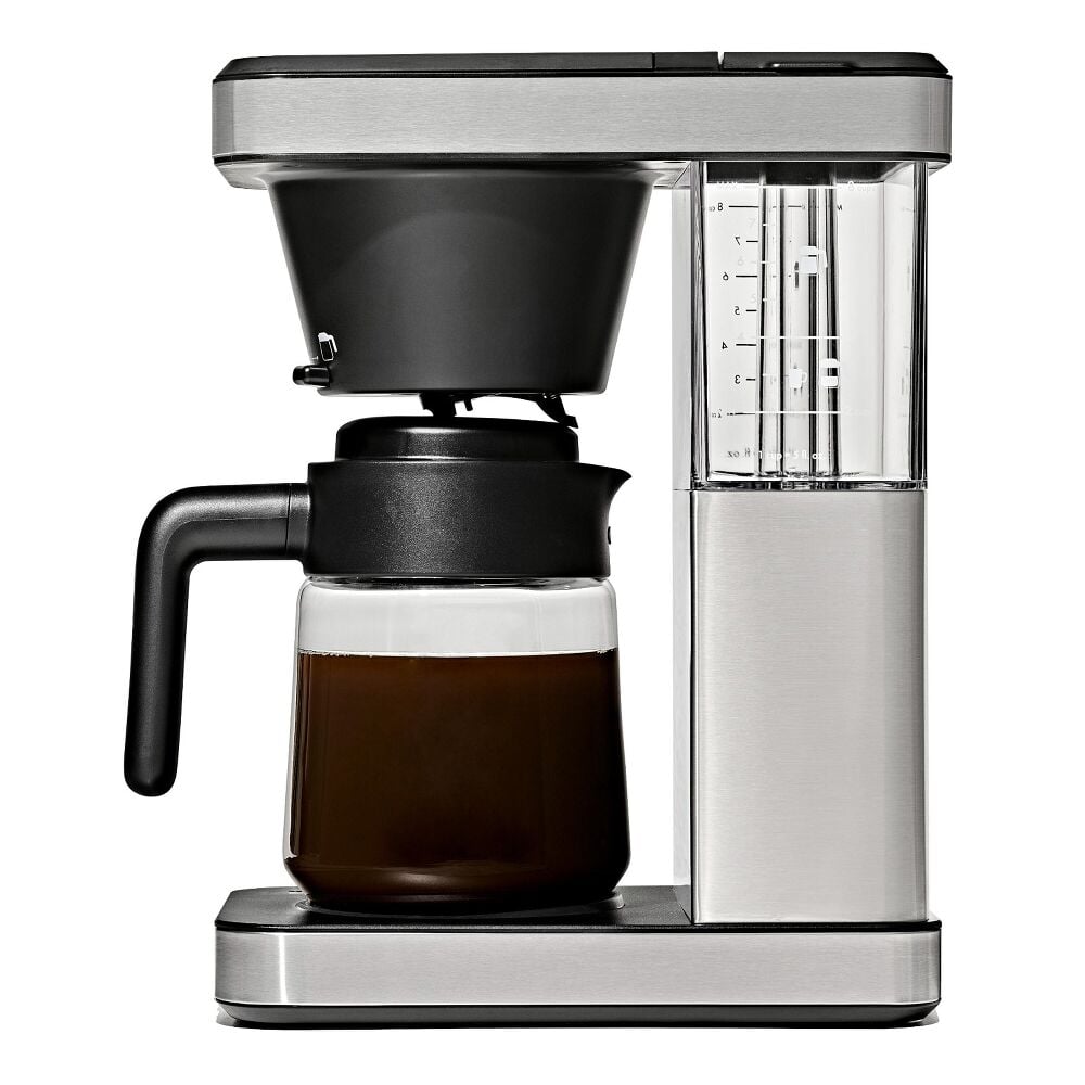 8-Cup Coffee Maker with Podless Single-Serve Function and Glass Carafe I0