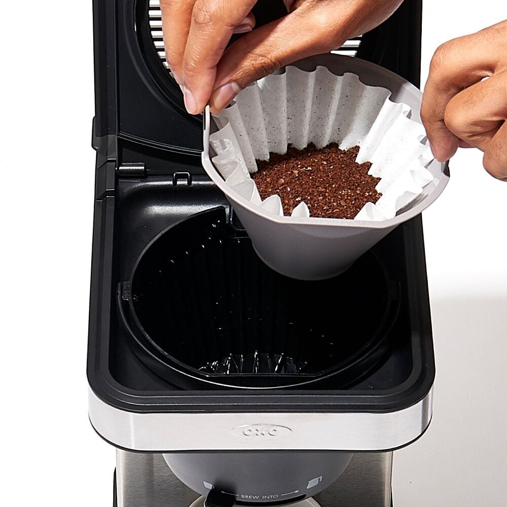 8-Cup Coffee Maker with Podless Single-Serve Function and Glass Carafe I0