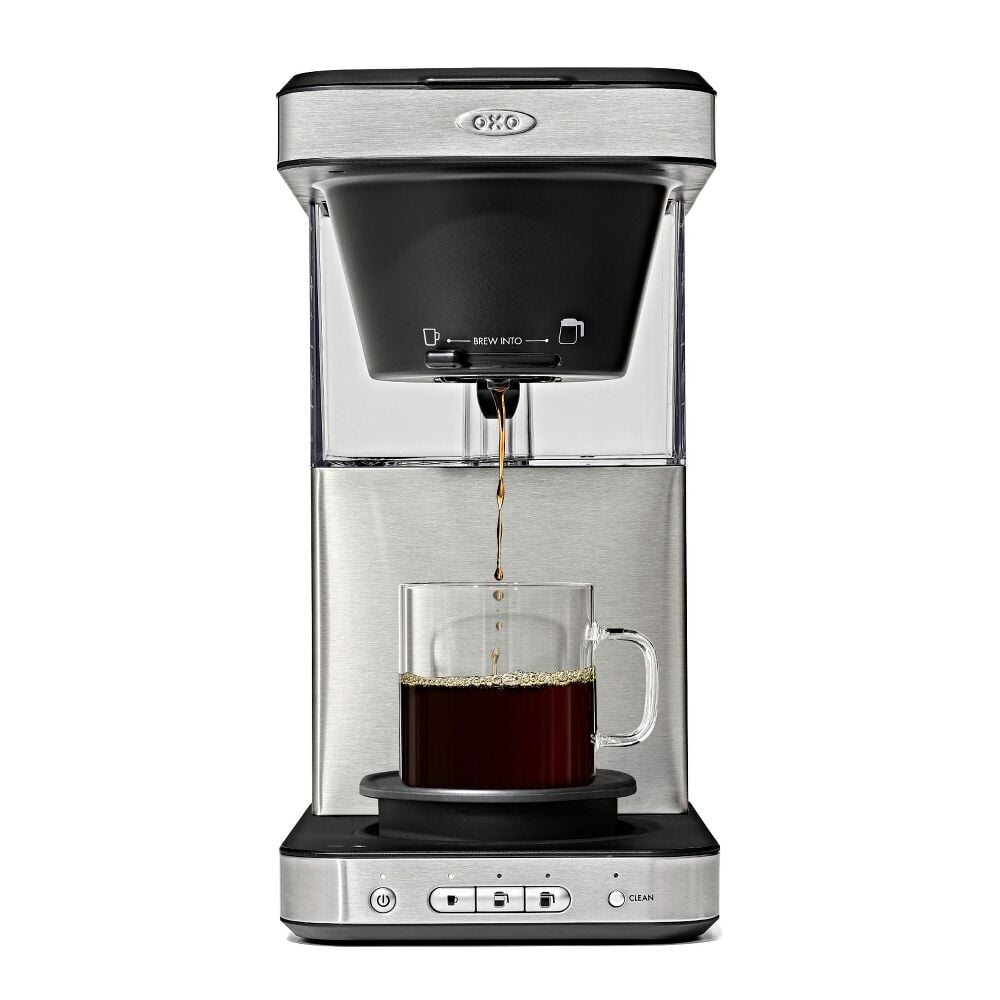8-Cup Coffee Maker with Podless Single-Serve Function and Glass Carafe I0