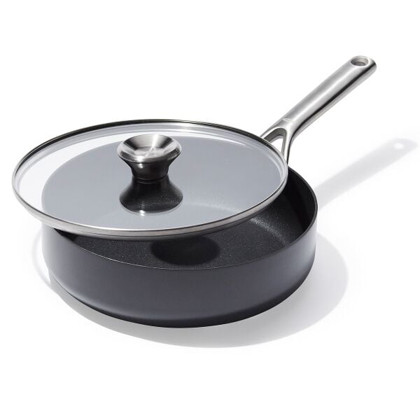 Ceramic Professional Non-Stick 3-Quart Sauté Pan with Lid S1