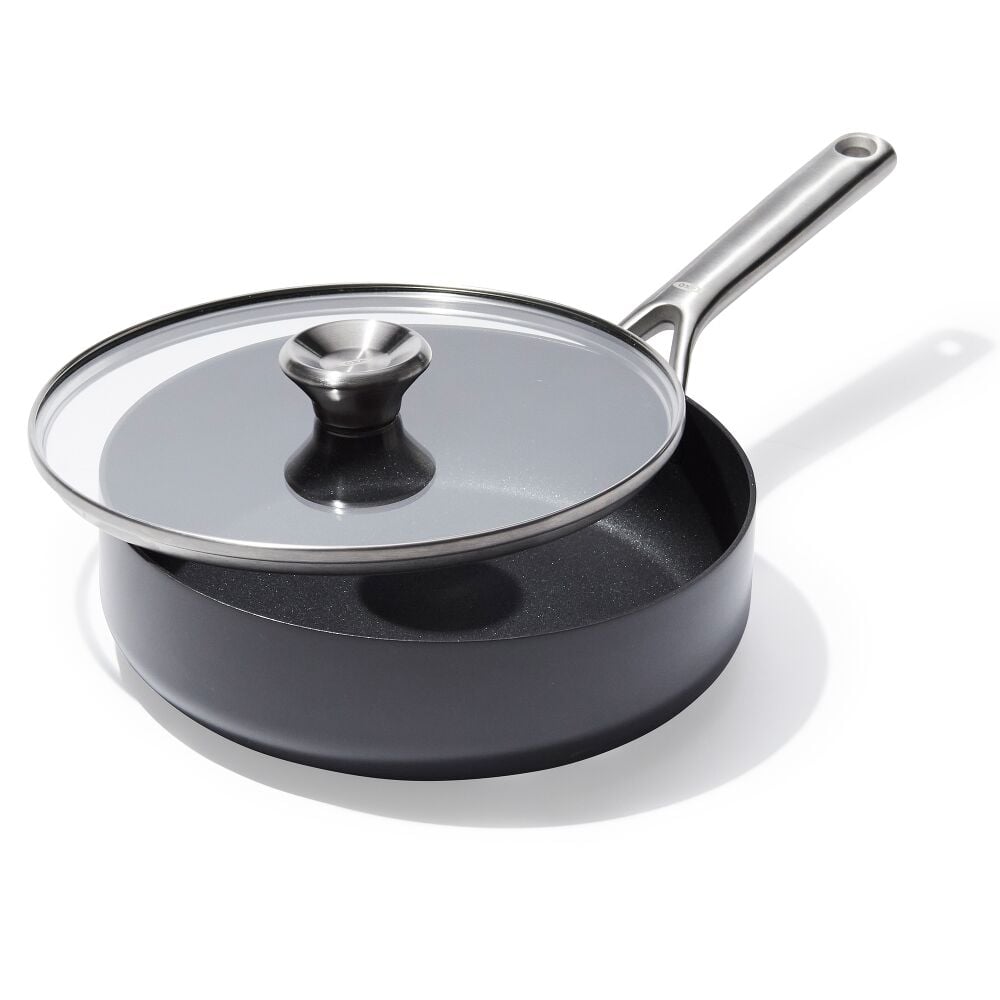 Ceramic Professional Non-Stick 3-Quart Sauté Pan with Lid S1
