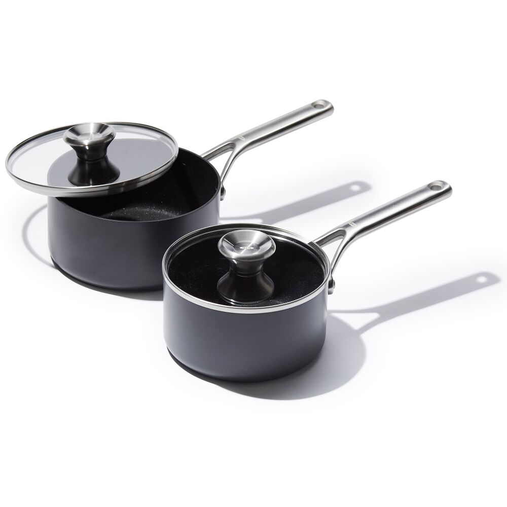 Ceramic Professional Non-Stick 4-Piece Saucepan Set (1.7 Qt & 2.3 Qt) Y7