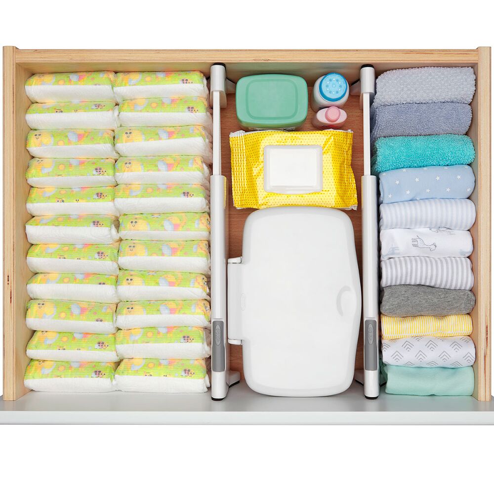 OXO TOT Expandable Dresser Drawer Divider - 4 Pack S3