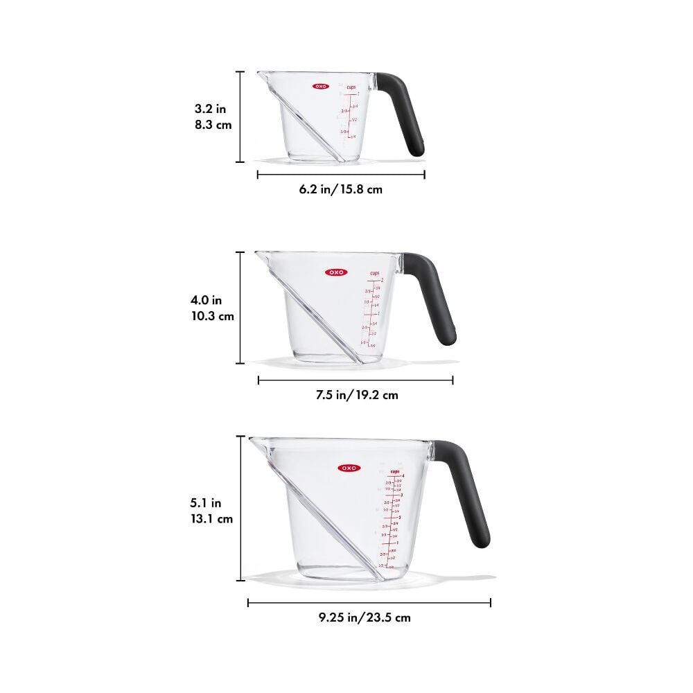 3 Piece Angled Measuring Cup Set L8