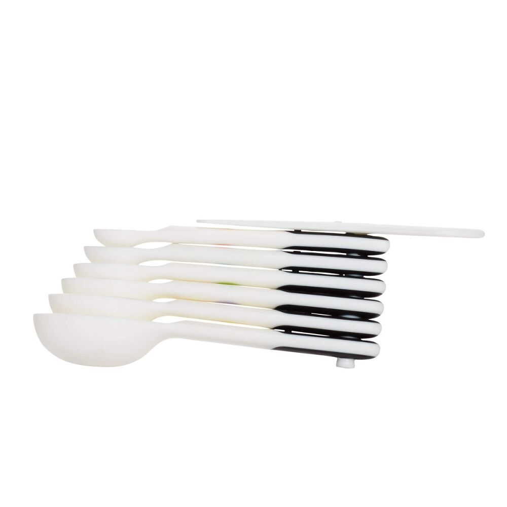 7 Piece Plastic Measuring Spoons - White P3