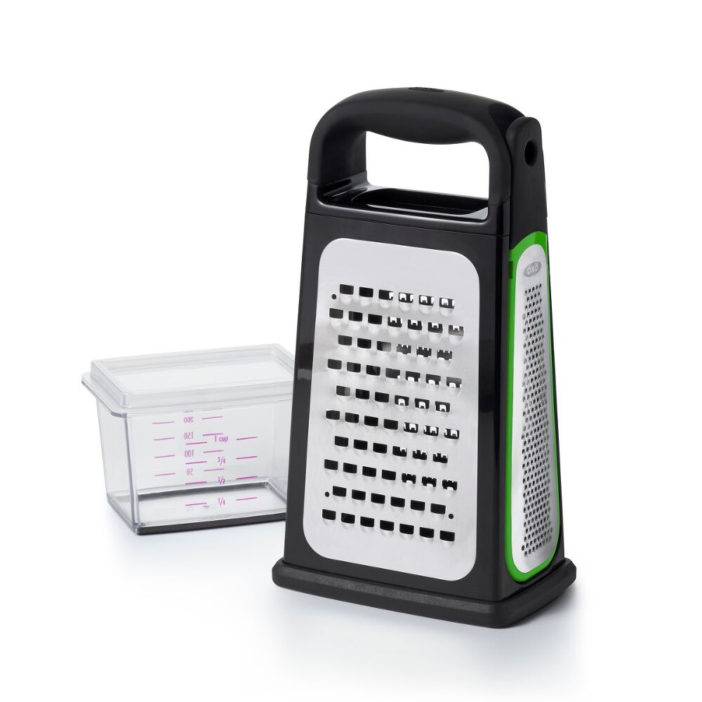 Etched Box Grater With Removable Zester O7