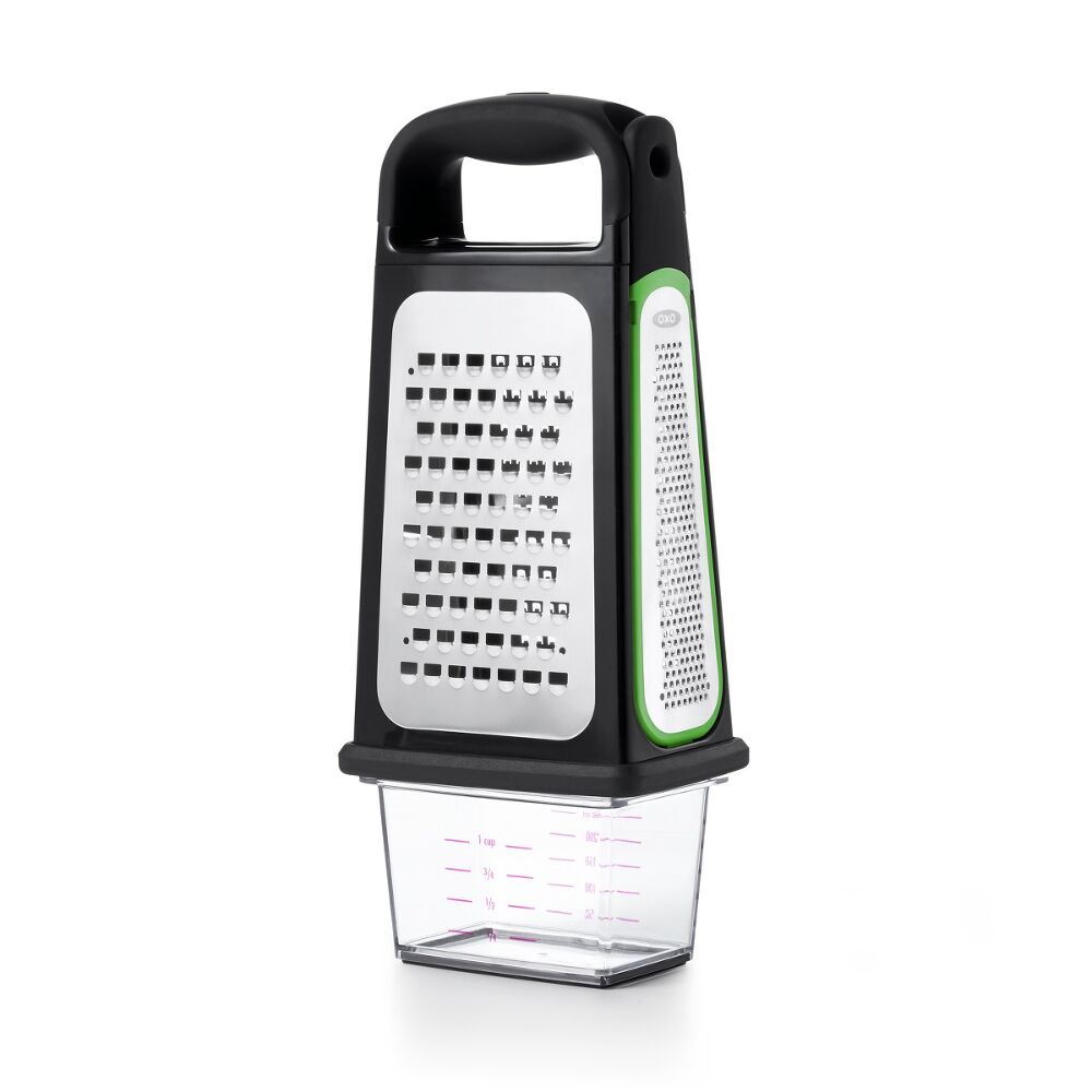 Etched Box Grater With Removable Zester O7