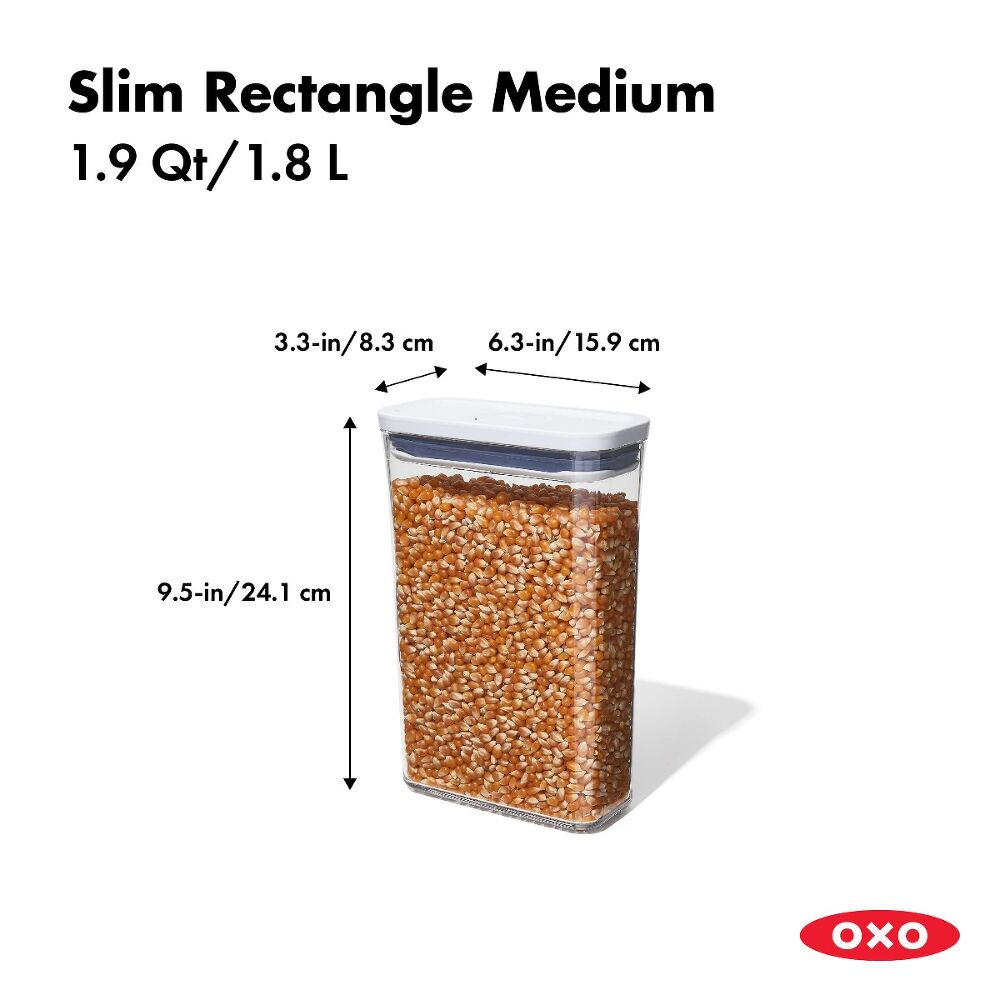 POP Container - Slim Rectangle Medium (1.9 Qt.) G6