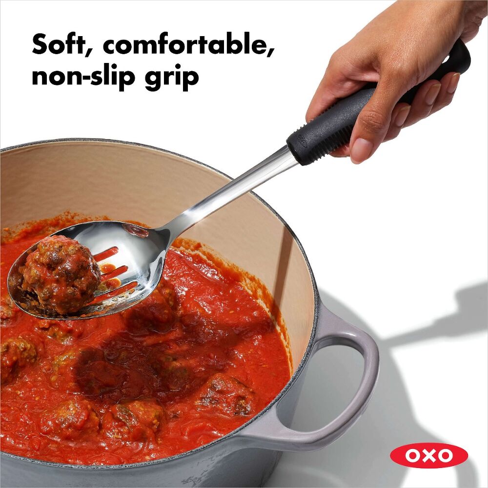 Stainless Steel Slotted Spoon D7