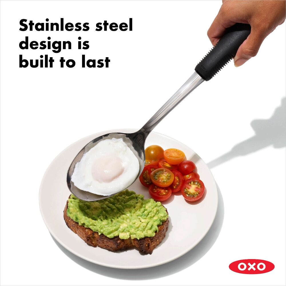 Stainless Steel Slotted Spoon D6