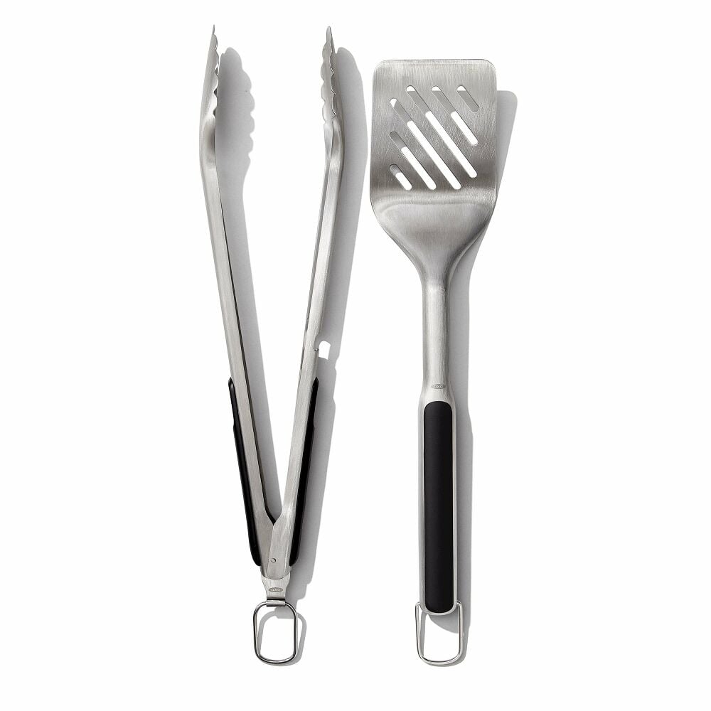 OXO Good Grips Grilling Turner and Tongs Set O4