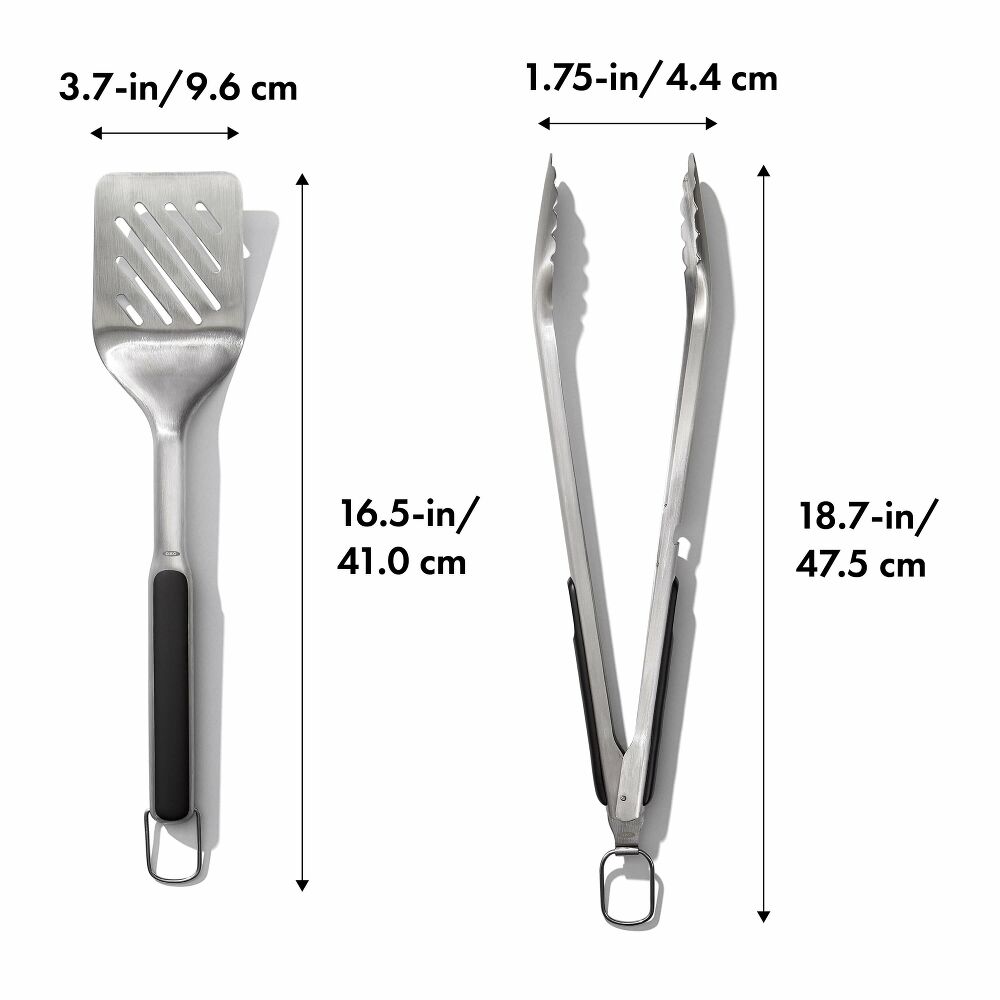 OXO Good Grips Grilling Turner and Tongs Set O4