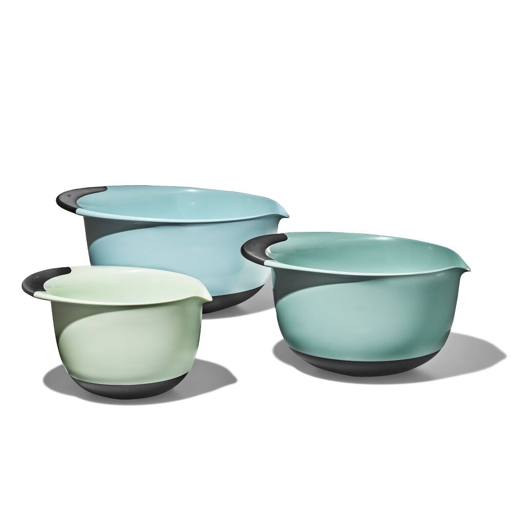 3 Piece Mixing Bowl Set - Cadet Blue, Tower Grey, Jade E3