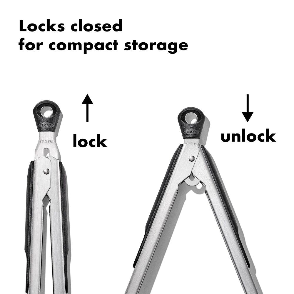 2-Piece Tongs with Nylon Heads Set W5
