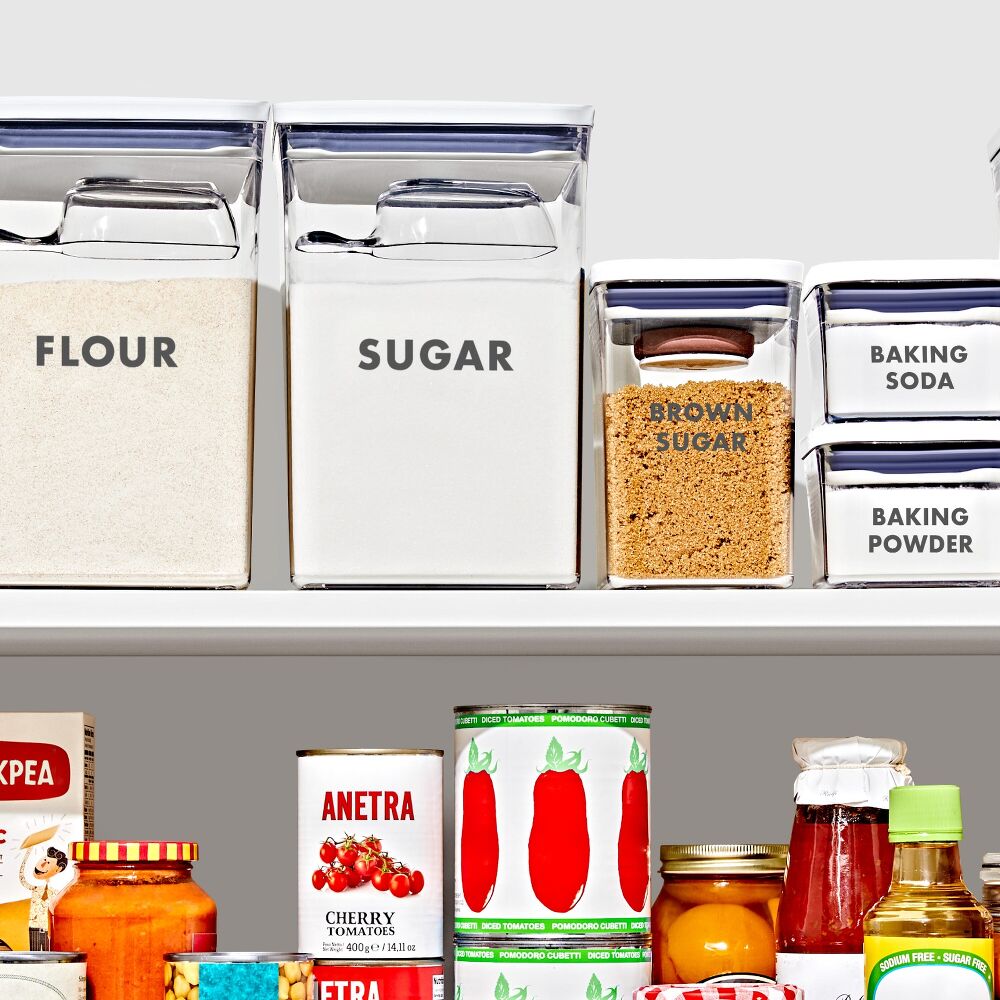 8-Piece Prelabeled Baking POP Container Set F2