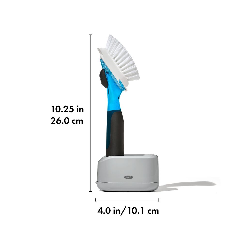 Soap Dispensing Dish Brush Storage Set Q1