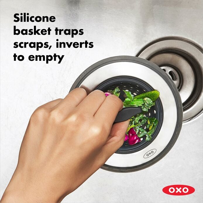 2-in-1 Silicone Sink Strainer with Stopper H0