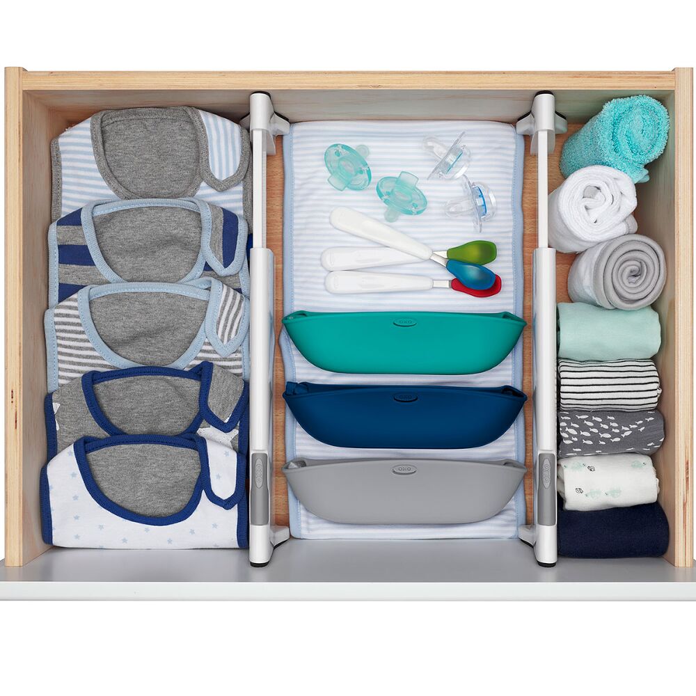 OXO TOT Expandable Dresser Drawer Divider - 4 Pack S3
