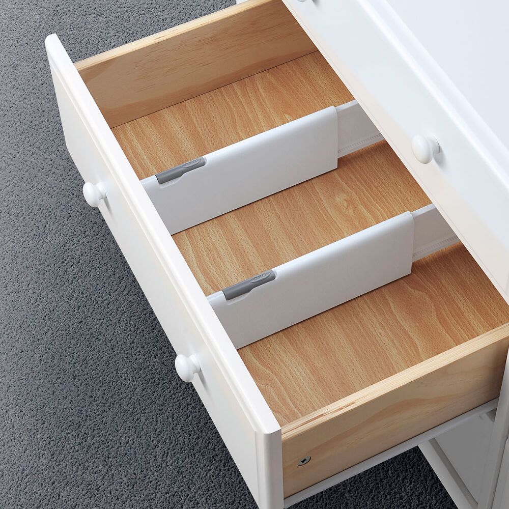 OXO TOT Expandable Dresser Drawer Divider - 4 Pack S3
