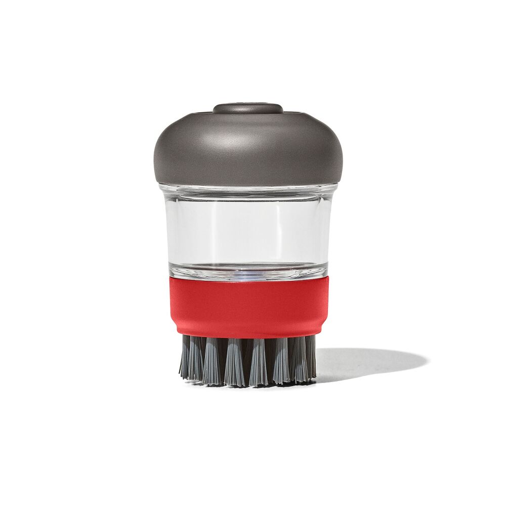 Outdoor Soap Dispensing Dish Brush with Storage Case H3