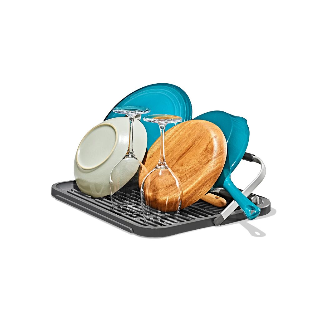 OXO Good Grips Compact Drying Rack with Dish Rest T0