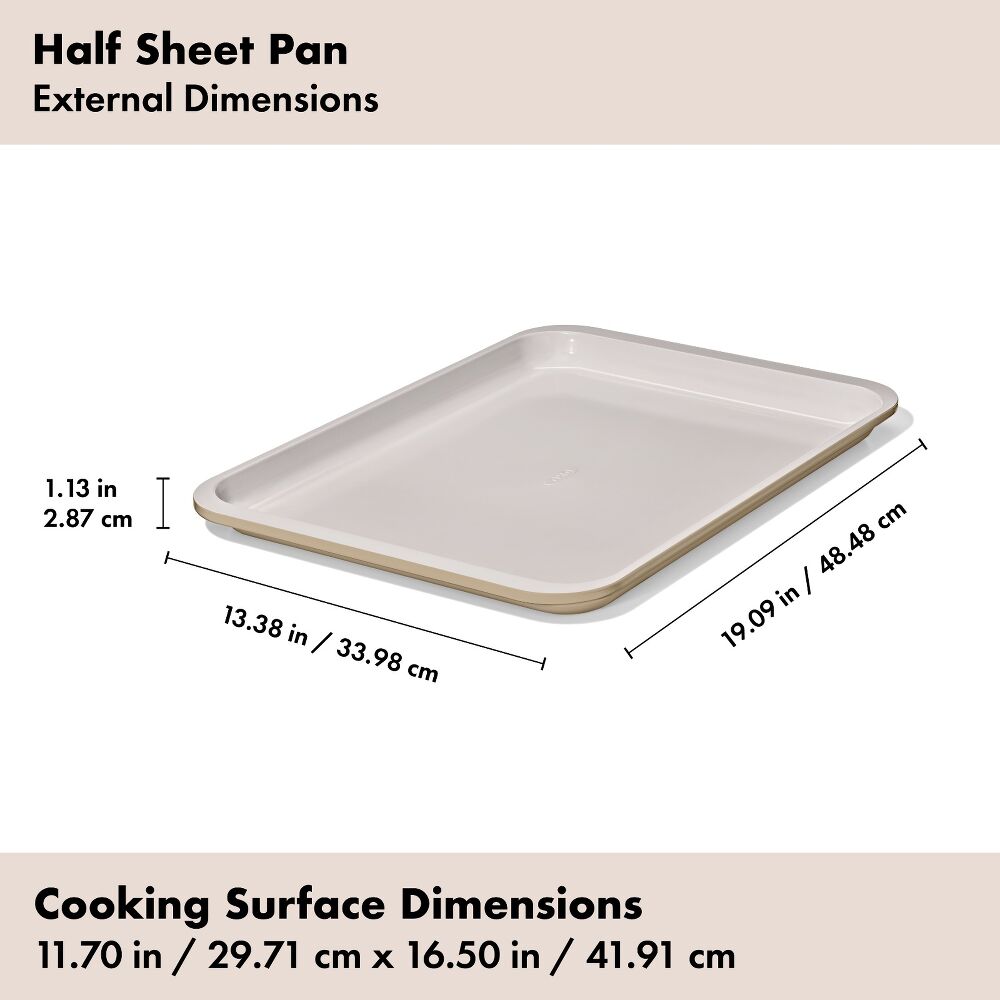 Non-Stick Pro Ceramic Coated Metal Bakeware Half Sheet Pan L5