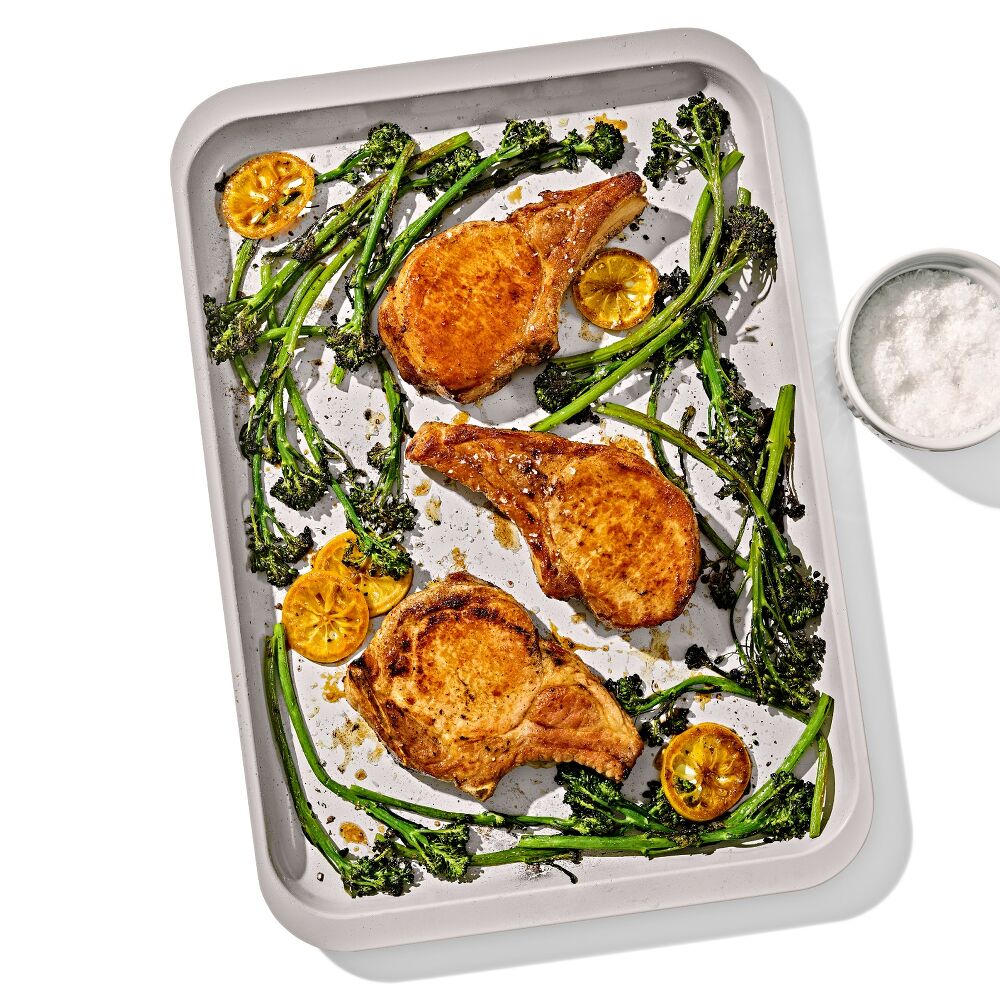 Non-Stick Pro Ceramic Coated Metal Bakeware Half Sheet Pan L5