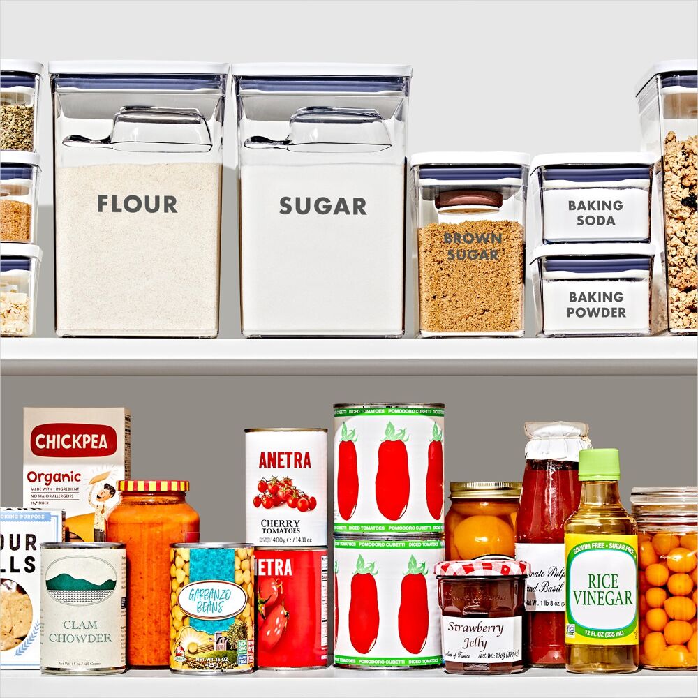 2-Piece Prelabeled POP Container Set with Scoop Y0