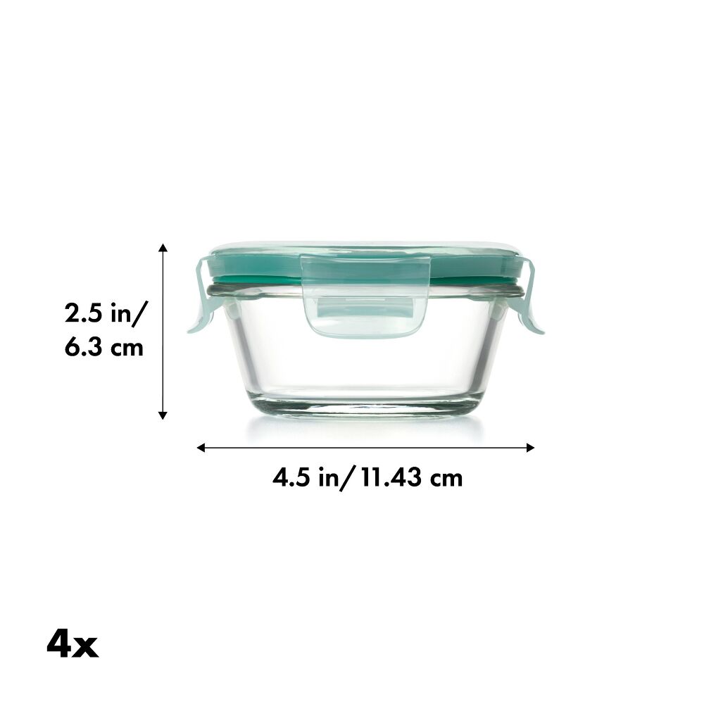 Smart Seal 8-Piece1 Cup Glass Round Container Set L9