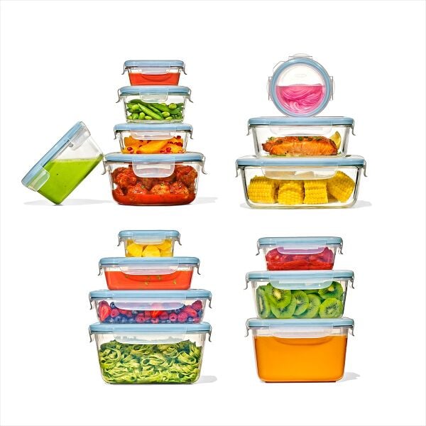 30-Piece Smart Seal Container Set - Arctic Blue W7