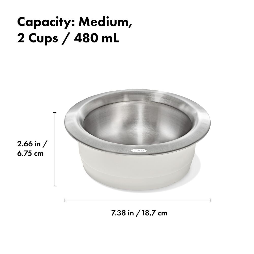 OXO Pet Nonslip Bowl - Medium, 2 Cups / 480 mL E9