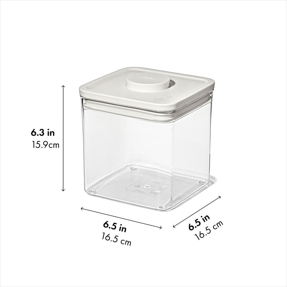 OXO Pet POP Container — Big Square Short — 2.8 Qt/2.6 L O1