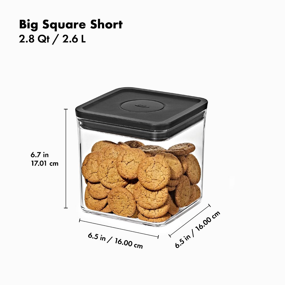 POP Container - Big Square Short (2.8 Qt/2.6 L) H6