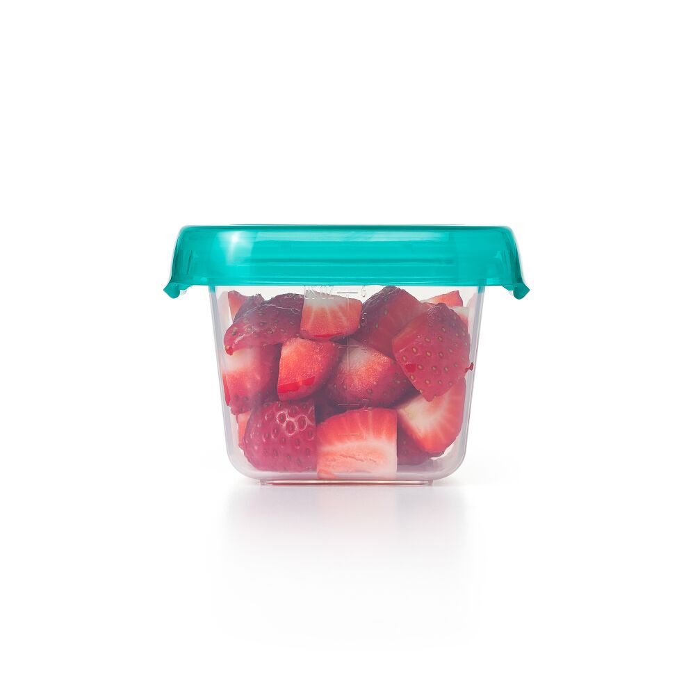 6 oz Baby Blocks™ Plastic Freezer Storage Containers - Tot Teal I4