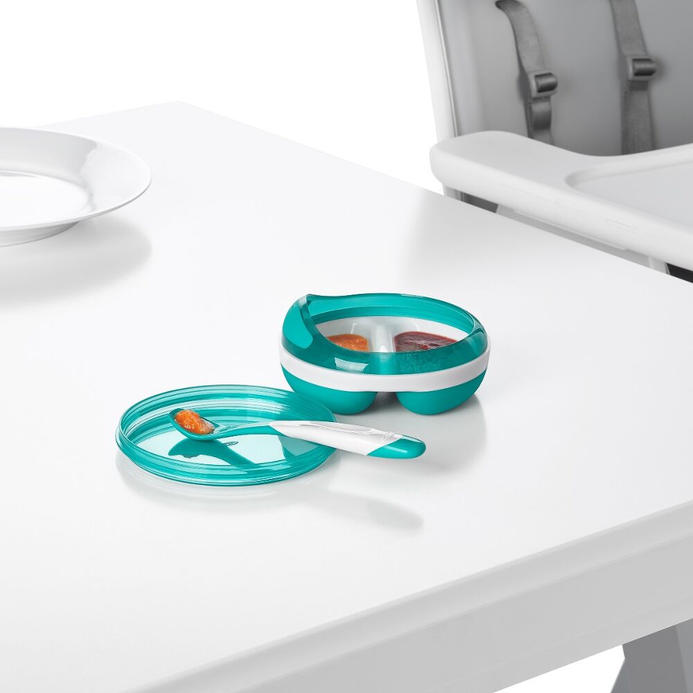 Divided Feeding Dish with Removable Ring Y5