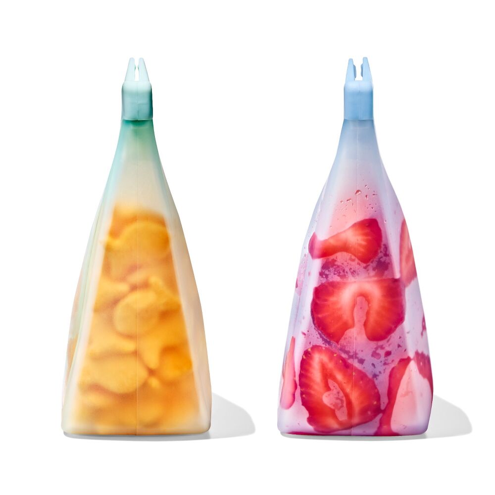 Tot Silicone Reusable Bag - 2-Piece Stand-Up Cup Set Z5