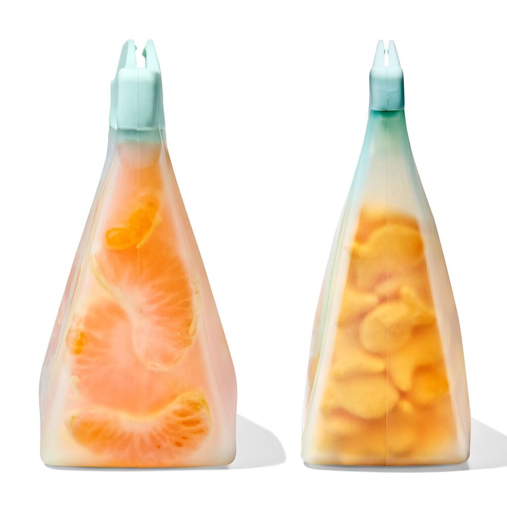 Tot Silicone Reusable Bag - 2-Piece Stand-Up Cup Set Z5