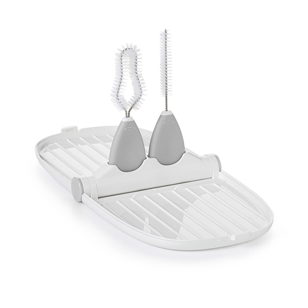 Breast Pump Parts Drying Rack with Detail Brushes T4