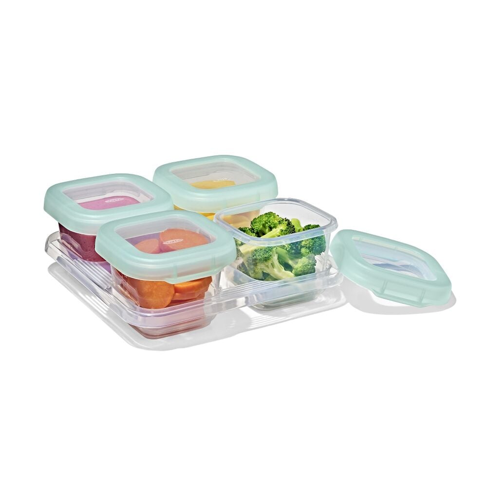 Baby Blocks Food Storage Containers (6 oz) - Opal E0