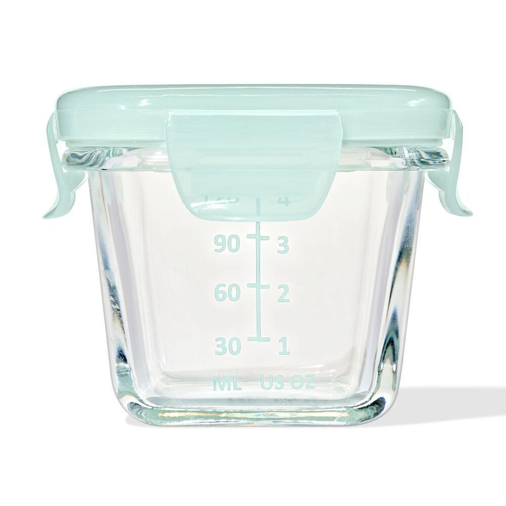 Glass Baby Blocks Food Storage Containers (4 oz) - Opal L4