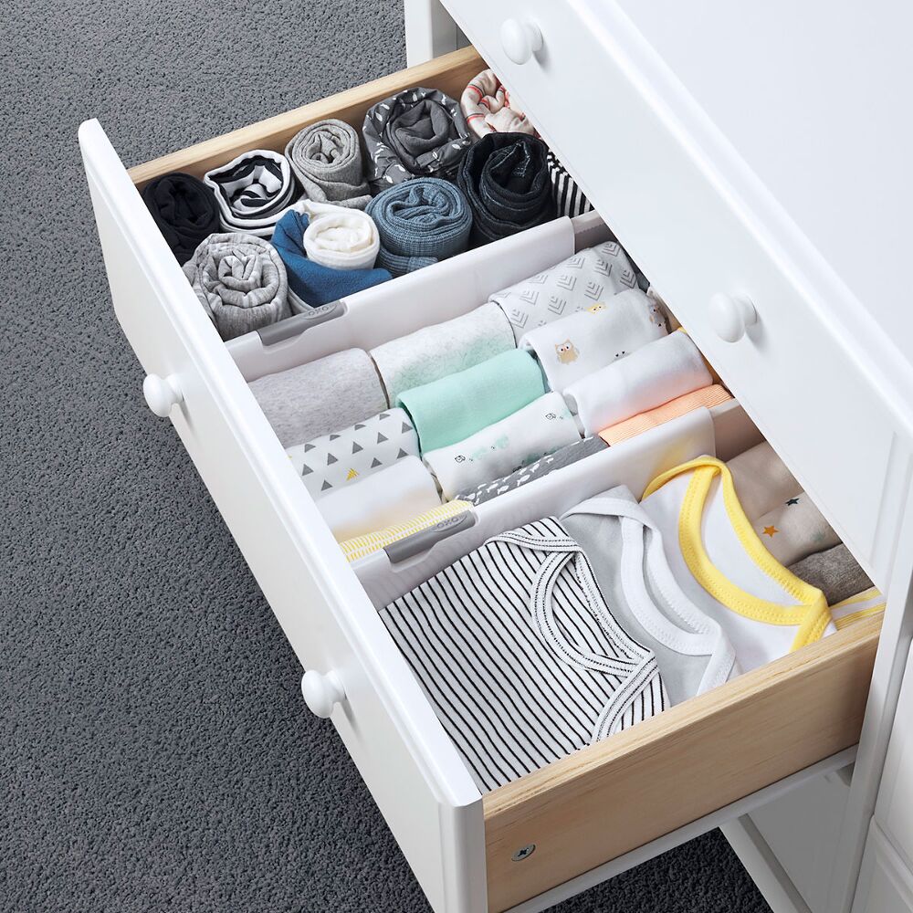 OXO TOT Expandable Dresser Drawer Divider - 4 Pack S3