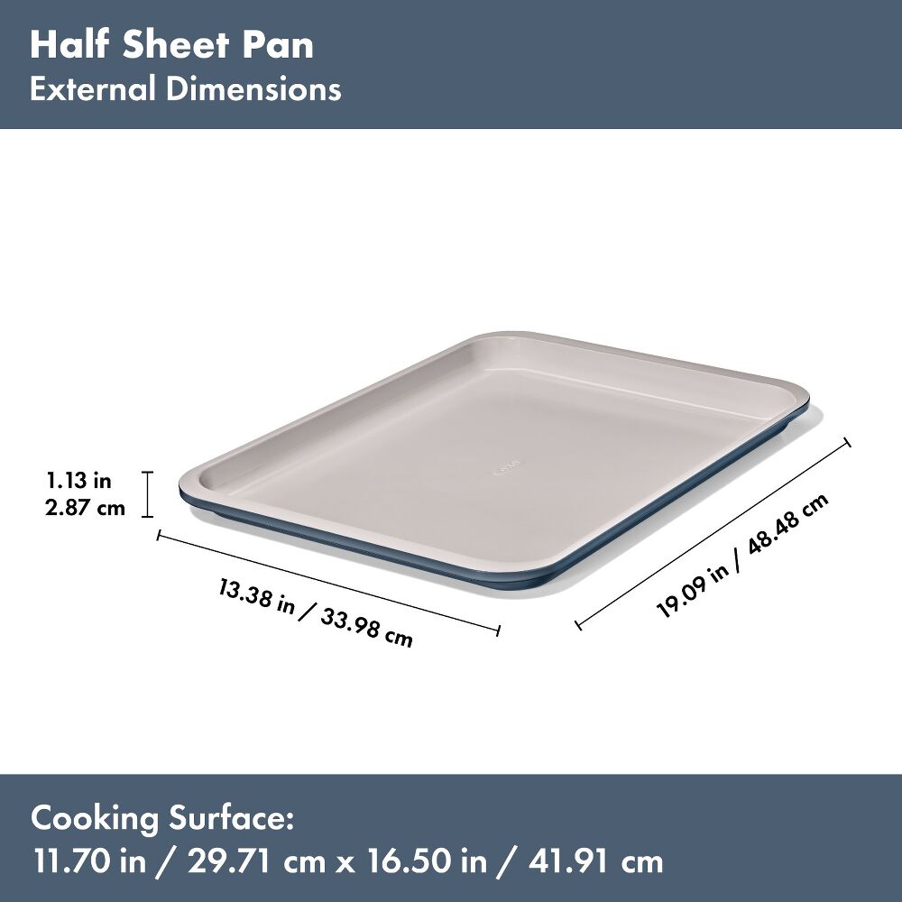 Non-Stick Pro Ceramic Coated Metal Bakeware Half Sheet Pan L5