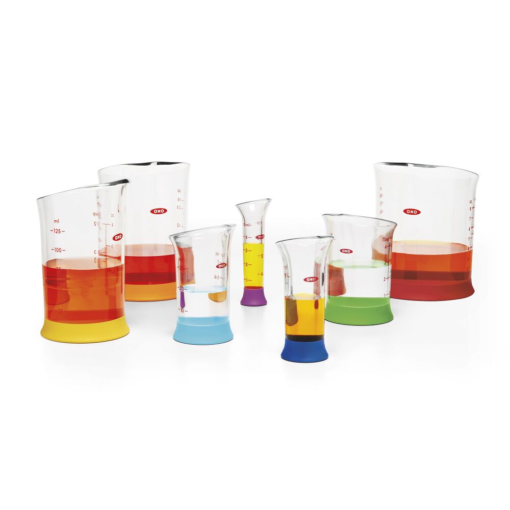 7 Piece Liquid Measuring Beaker Set M5