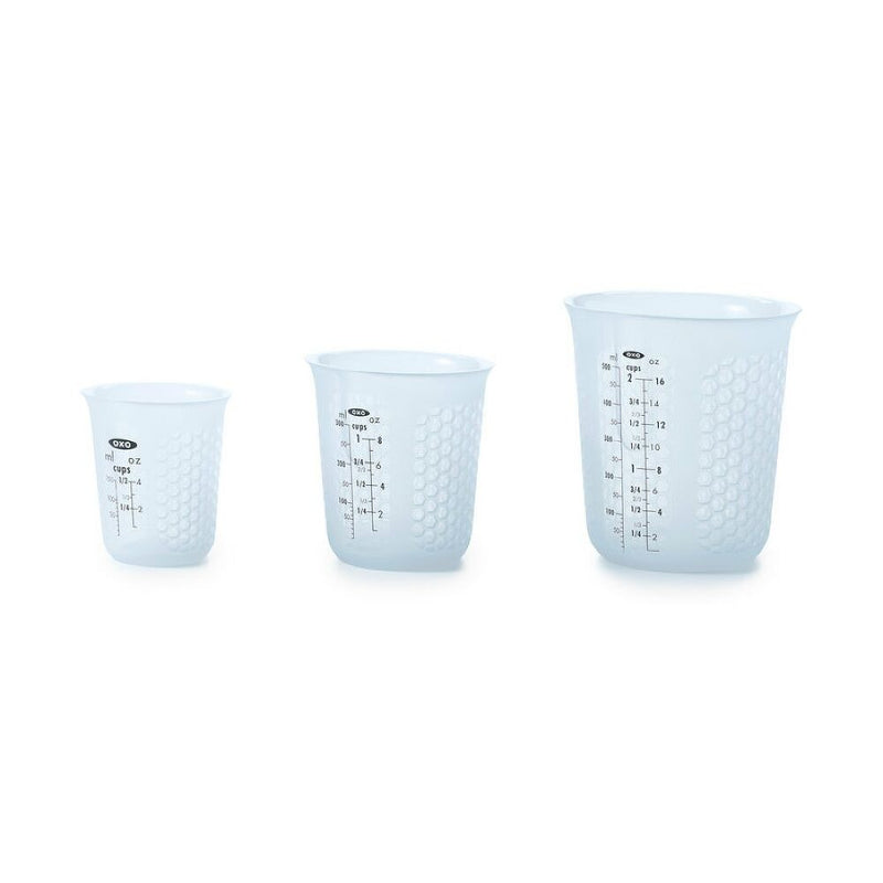 3 Piece Squeeze & Pour Silicone Measuring Cup Set B1