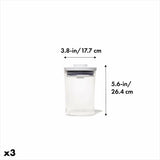 POP Round Canister 3-Piece Mini Bath Set (0.6 Qt) O5